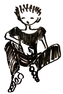 ラフ画　くつろぐ