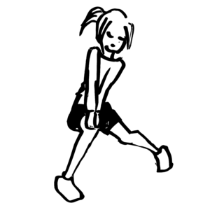 バレーのレシーブのイラスト２